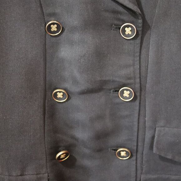 CLIO Black Double Breasted Vintage Pant Suit 10 - Picture 14 of 16